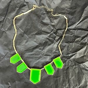 Neon-green-like necklace